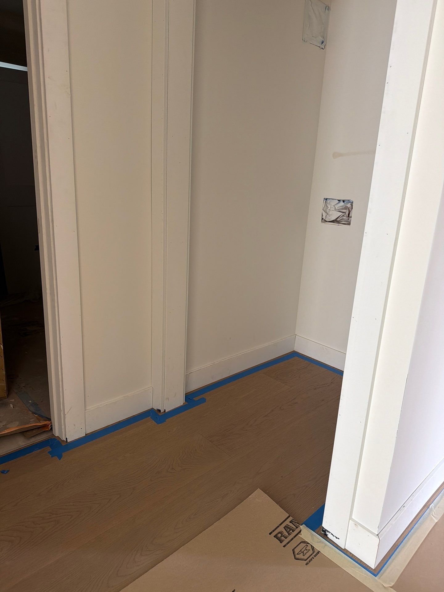 Finish trim and baseboard